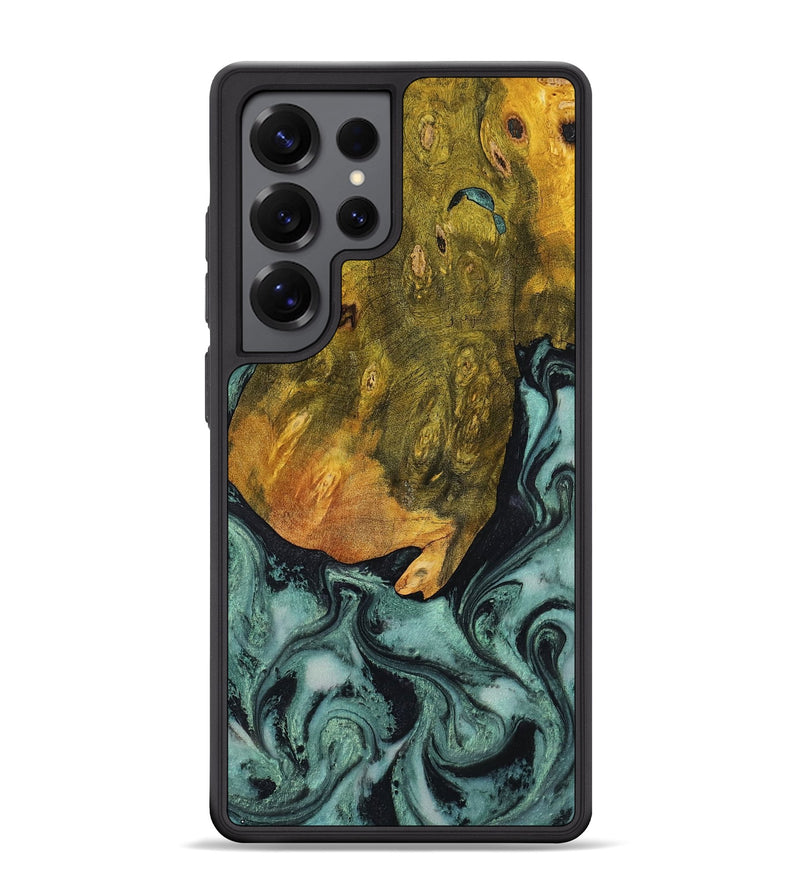 Galaxy S25 Ultra Wood Phone Case - Tatiana (Green, 806439)