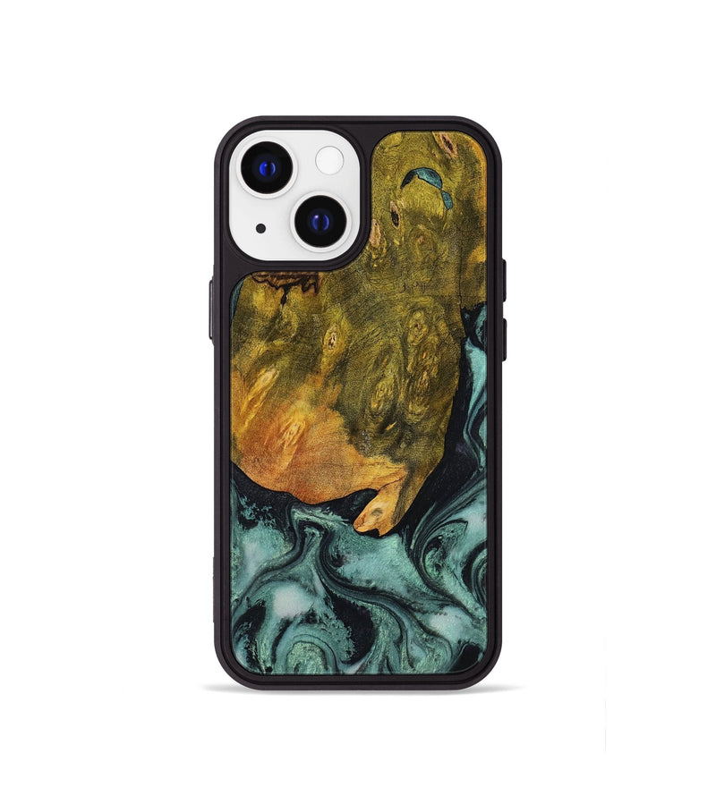 iPhone 13 mini Wood Phone Case - Tatiana (Green, 806439)