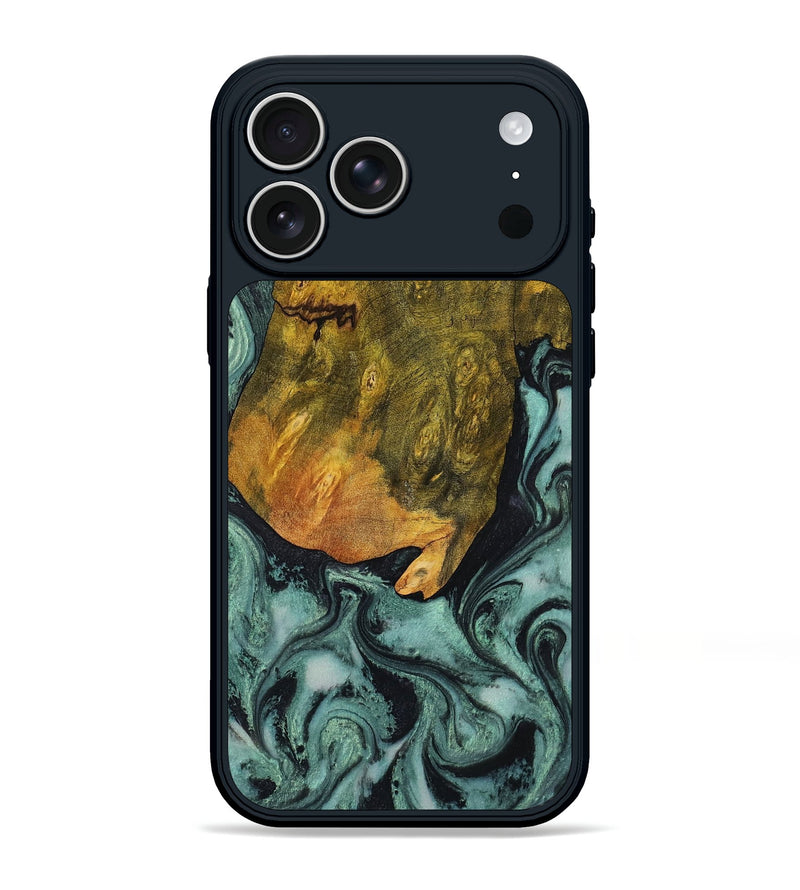 iPhone 17 Pro Max Wood Phone Case - Tatiana (Green, 806439)