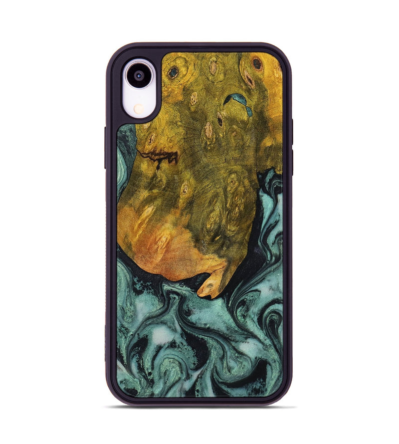 iPhone Xr Wood Phone Case - Tatiana (Green, 806439)