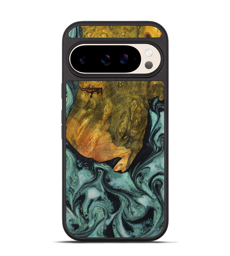 Pixel 10 Pro Wood Phone Case - Tatiana (Green, 806439)