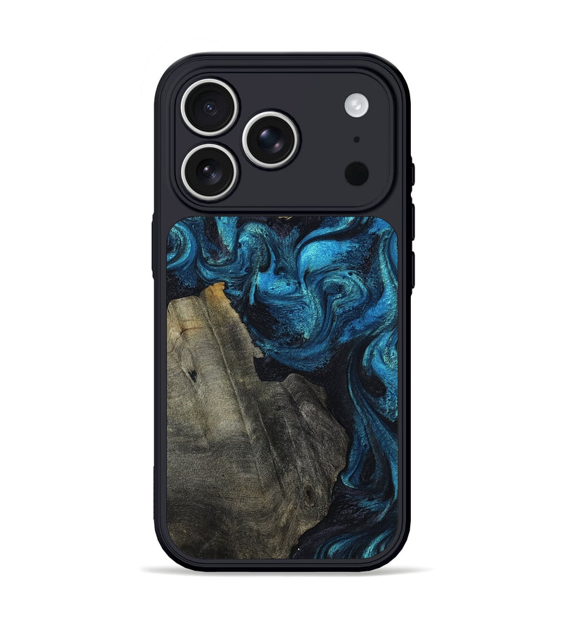 iPhone 17 Pro Wood Phone Case - Dorthy (Blue, 806468)
