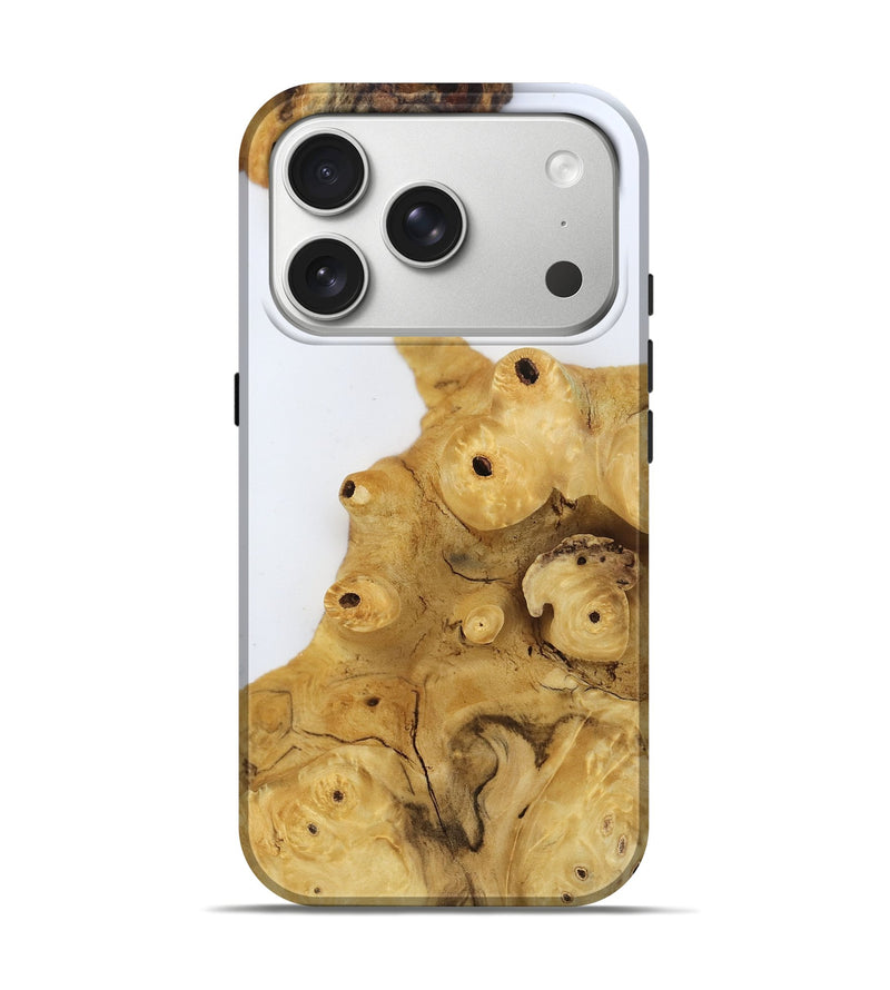 iPhone 17 Pro Wood Live Edge Phone Case - Tyrone (Clear, 806519)