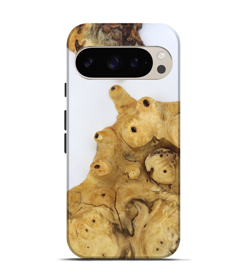 Pixel 9 Pro Wood Live Edge Phone Case - Tyrone (Clear, 806519)