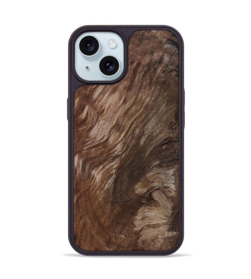 iPhone 15 Wood Phone Case - Blair (Wood Burl, 806535)