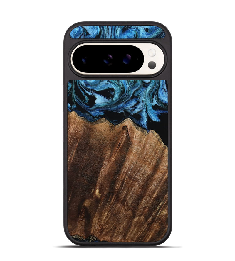 Pixel 9 Pro Wood Phone Case - Zahir (Blue, 806546)