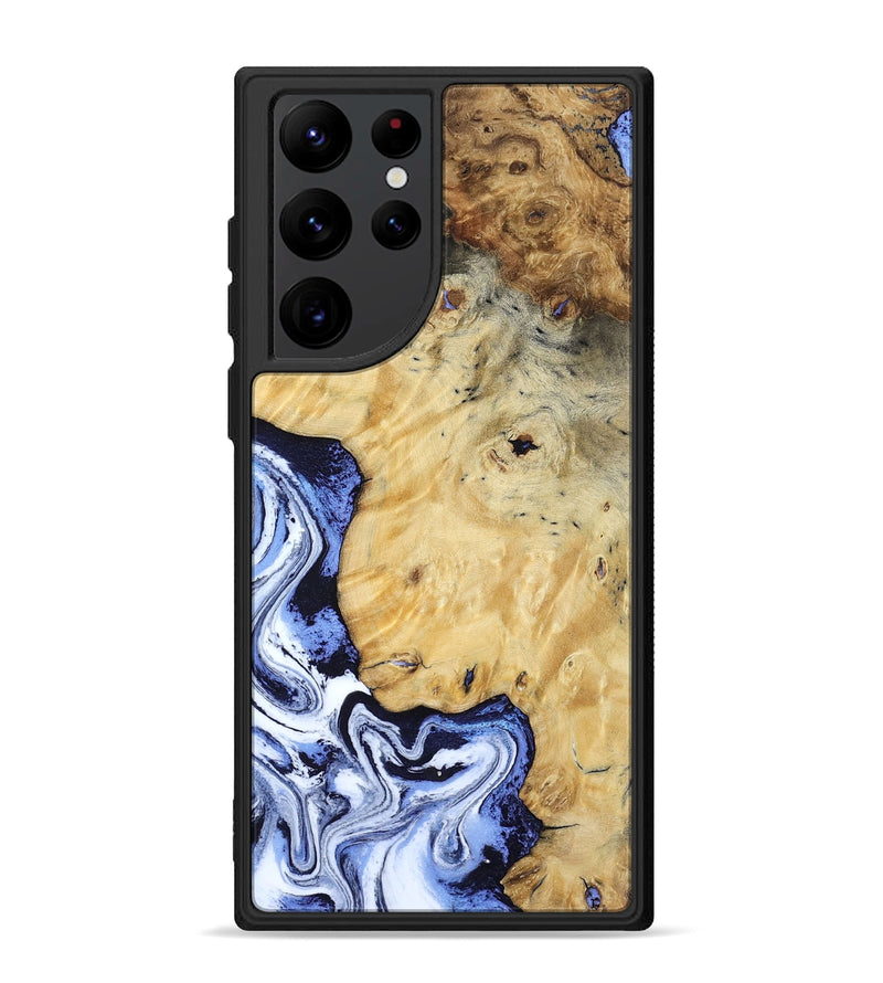Galaxy S22 Ultra Wood Phone Case - Ena (Blue, 806548)