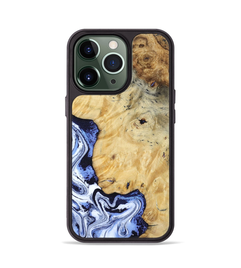 iPhone 13 Pro Wood Phone Case - Ena (Blue, 806548)