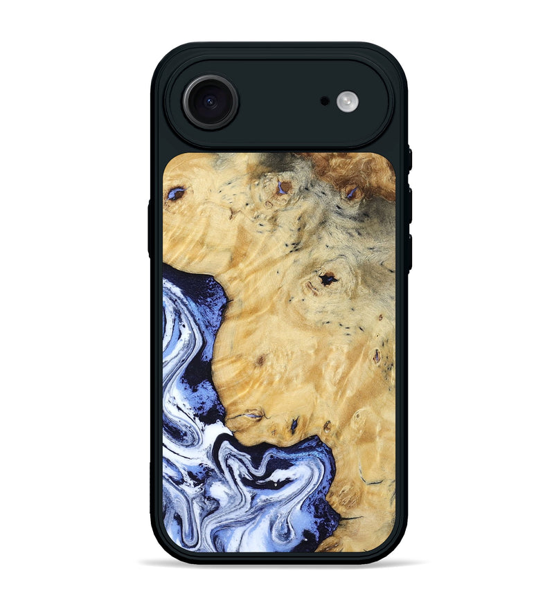 iPhone 17 Air Wood Phone Case - Ena (Blue, 806548)