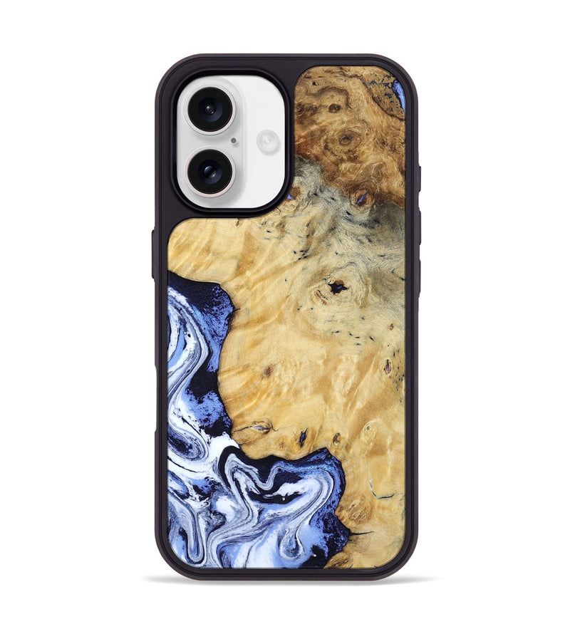 iPhone 17 Wood Phone Case - Ena (Blue, 806548)