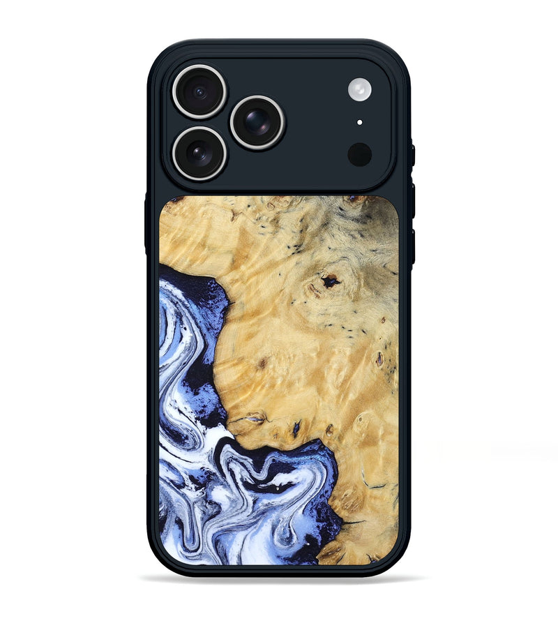 iPhone 17 Pro Max Wood Phone Case - Ena (Blue, 806548)