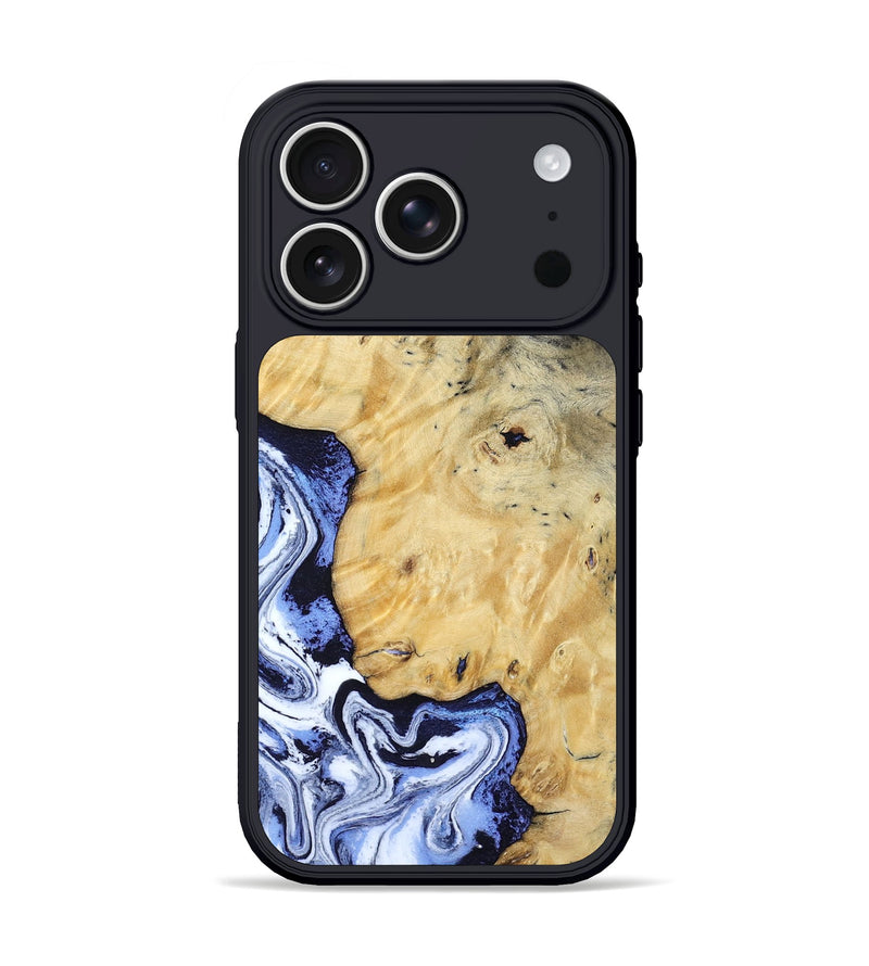 iPhone 17 Pro Wood Phone Case - Ena (Blue, 806548)