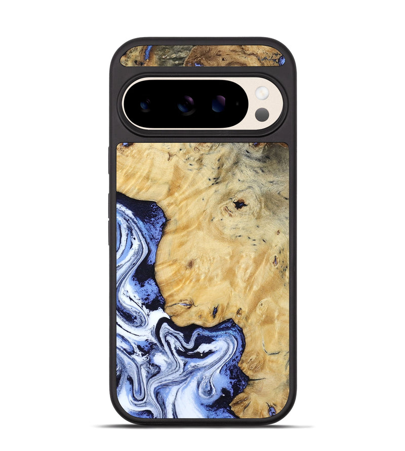 Pixel 10 Pro Wood Phone Case - Ena (Blue, 806548)