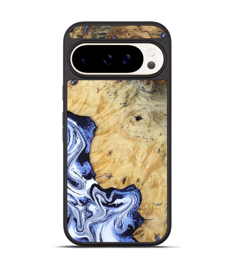 Pixel 9 Pro Wood Phone Case - Ena (Blue, 806548)