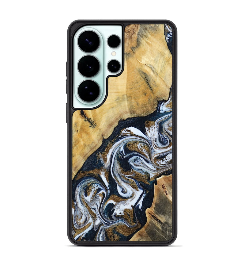 Galaxy S26 Ultra Wood Phone Case - Arielle (Teal & Gold, 806623)