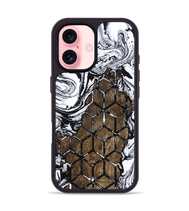 iPhone 16 Wood Phone Case - Kattie (Pattern, 806644)