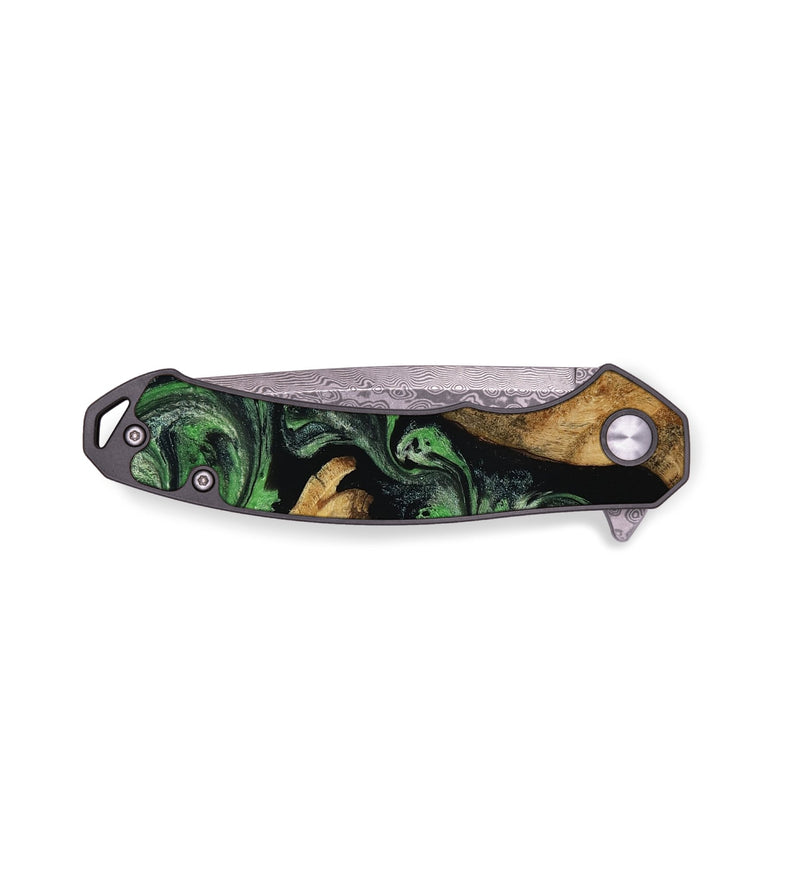 EDC Wood Pocket Knife - Dannie (Green, 806663)
