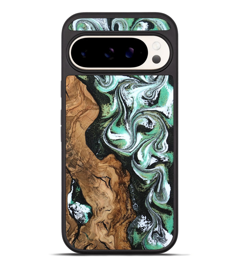 Pixel 10 Pro XL Wood Phone Case - Shelby (Green, 806669)