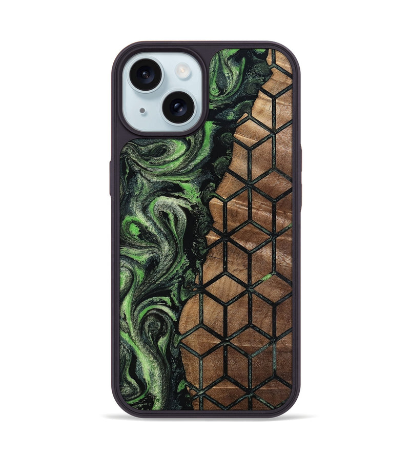 iPhone 15 Wood Phone Case - Davon (Pattern, 806675)