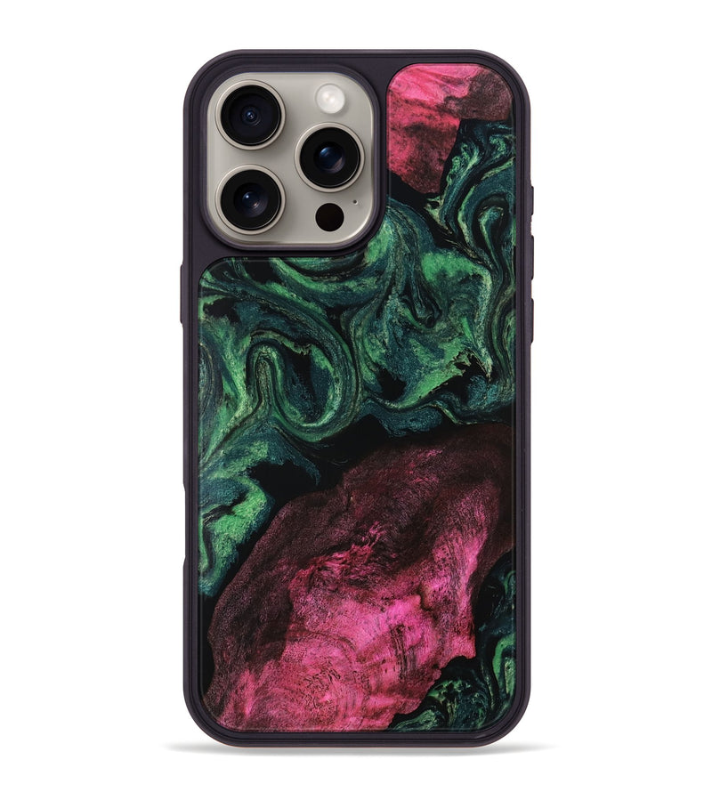 iPhone 16 Pro Max Wood Phone Case - Lexus (Green, 806683)