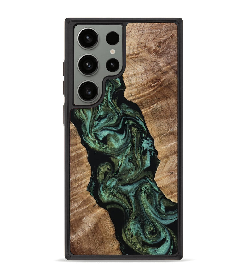 Galaxy S23 Ultra Wood Phone Case - Antonia (Green, 806686)