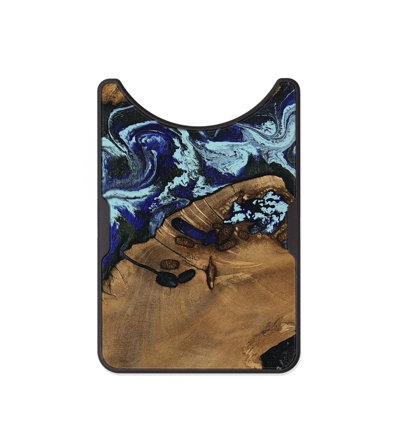 Alloy Wood Wallet - Candace (Blue, 806687)