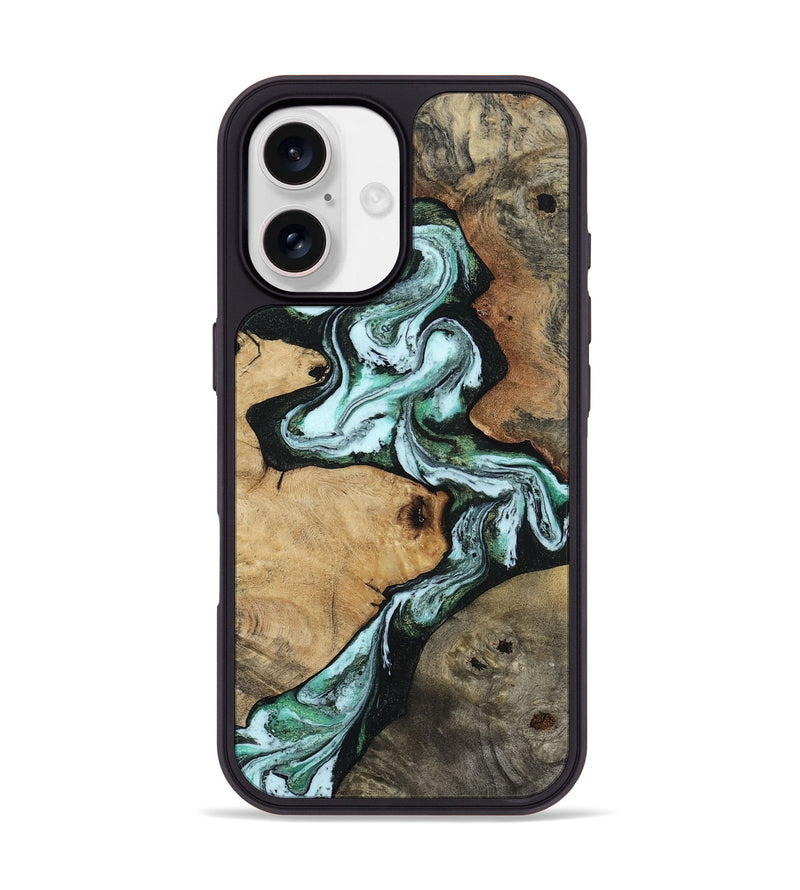 iPhone 17 Wood Phone Case - Anjali (Green, 806695)