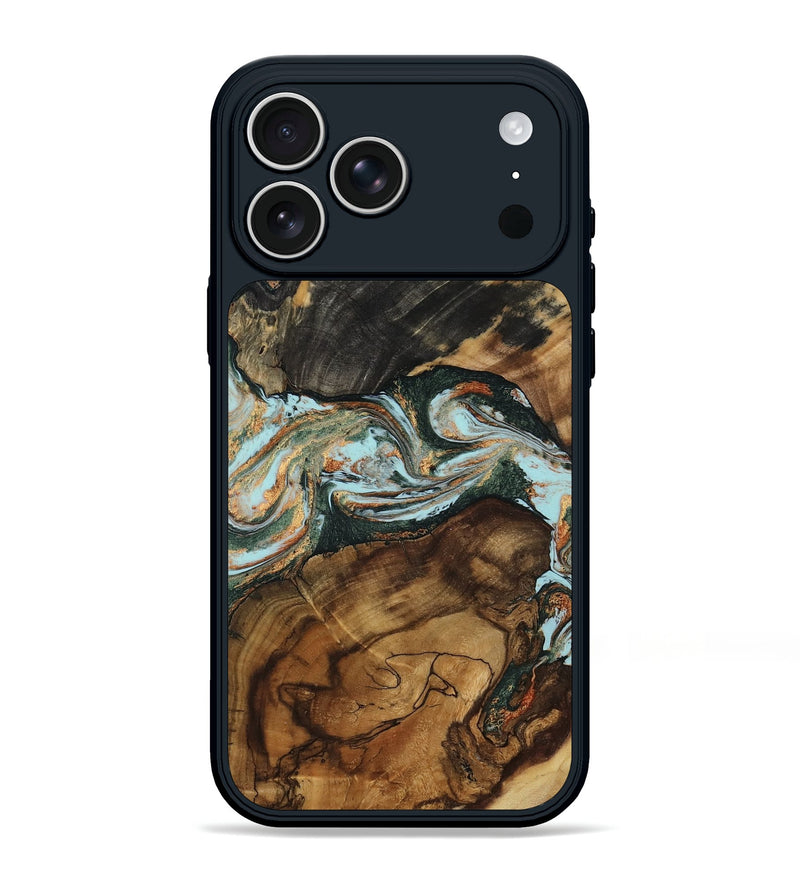 iPhone 17 Pro Max Wood Phone Case - Bob (Green, 806696)
