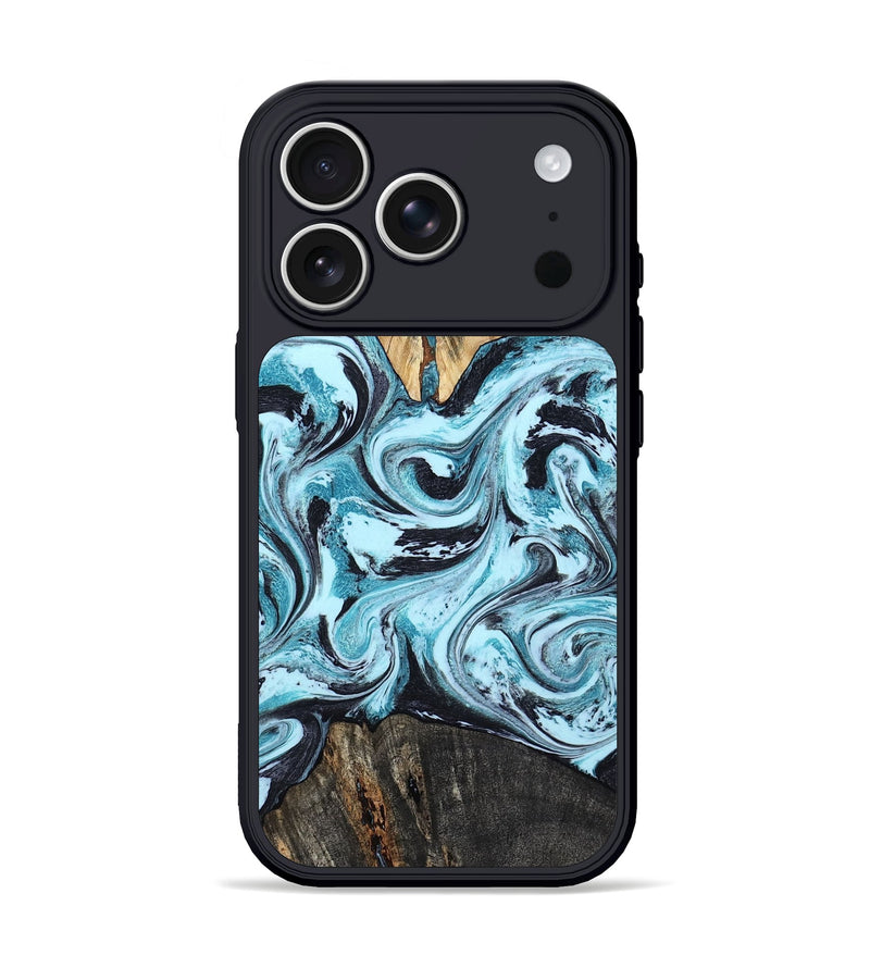 iPhone 17 Pro Wood Phone Case - Oswaldo (Blue, 806703)