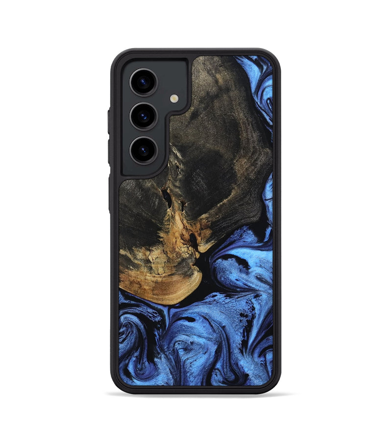 Galaxy S24 Wood Phone Case - Dario (Blue, 806709)