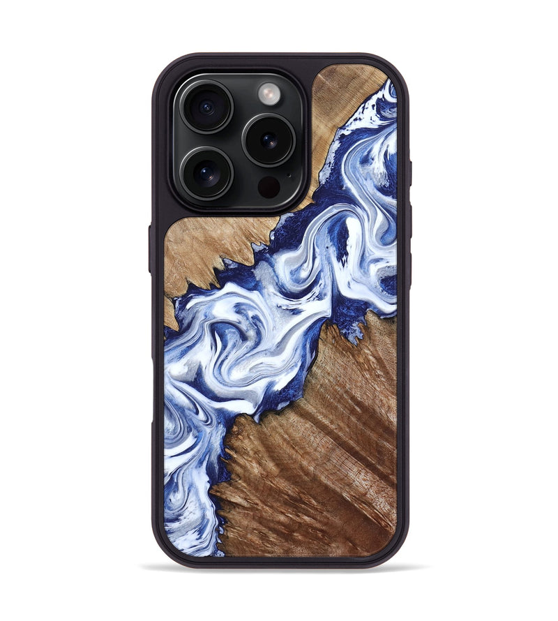 iPhone 16 Pro Wood Phone Case - Baby (Blue, 806711)