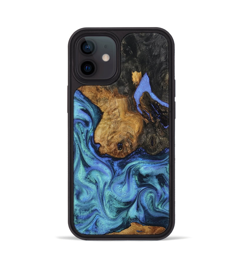 iPhone 12 Wood Phone Case - Lilith (Blue, 806715)