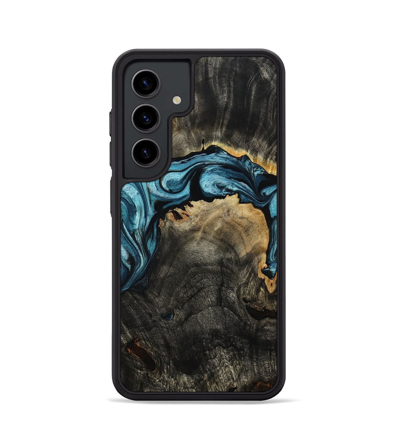 Galaxy S24 Wood Phone Case - Sophia (Blue, 806719)