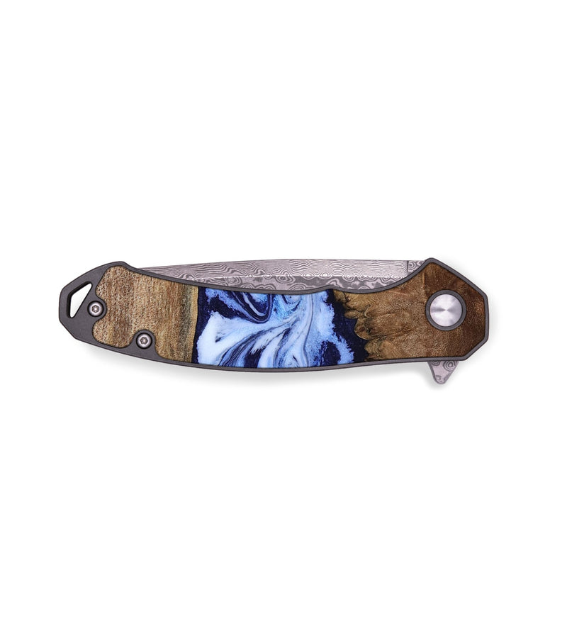 EDC Wood Pocket Knife - Megan (Blue, 806722)