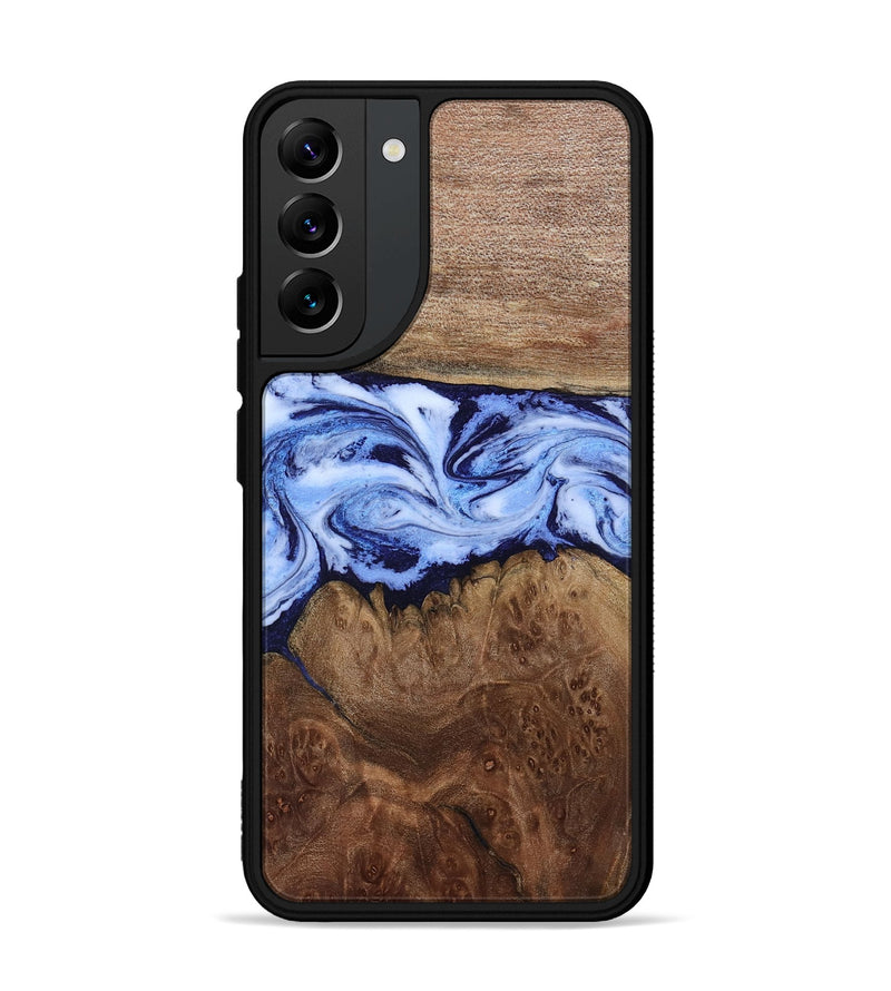 Galaxy S22 Plus Wood Phone Case - Megan (Blue, 806722)