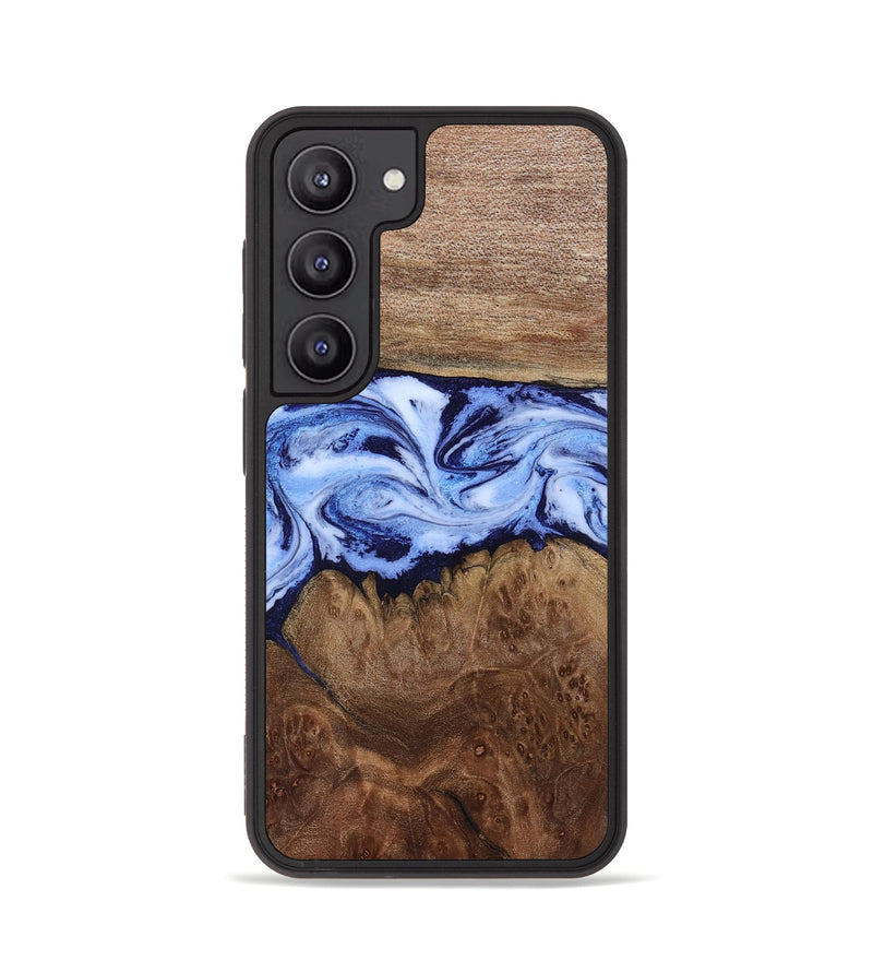 Galaxy S23 Wood Phone Case - Megan (Blue, 806722)