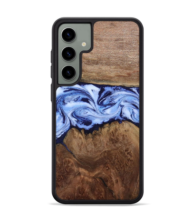 Galaxy S24 Plus Wood Phone Case - Megan (Blue, 806722)