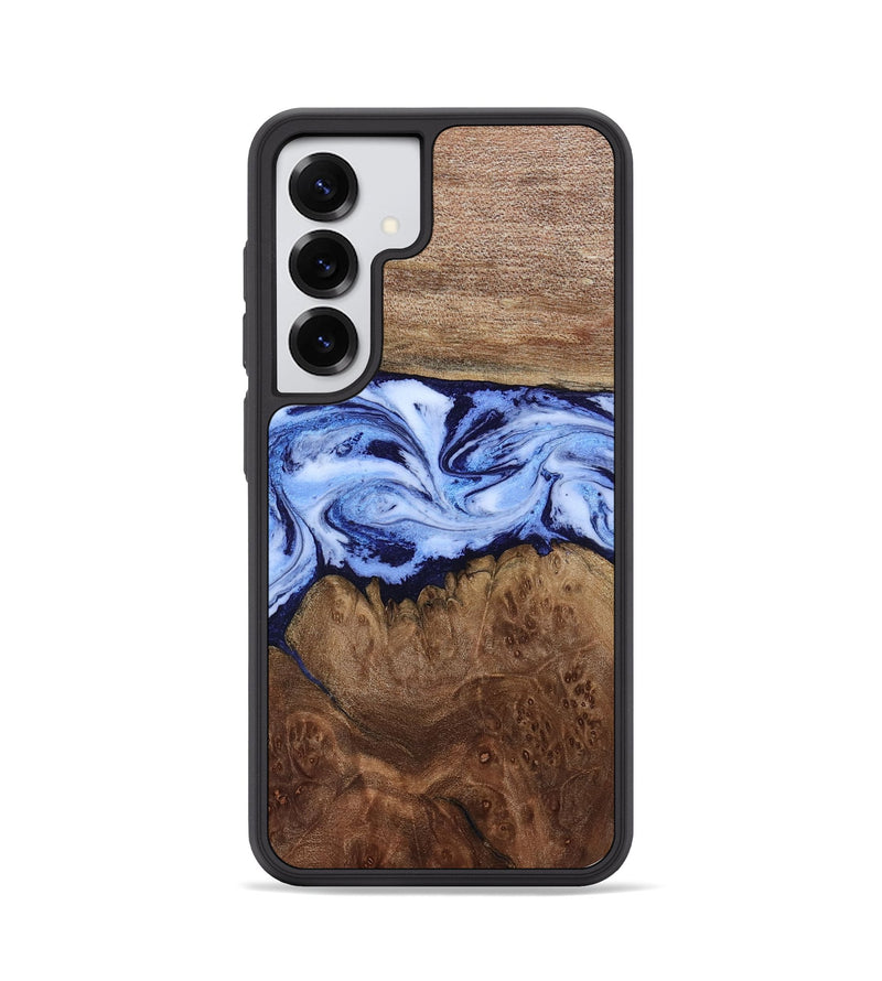 Galaxy S25 Wood Phone Case - Megan (Blue, 806722)