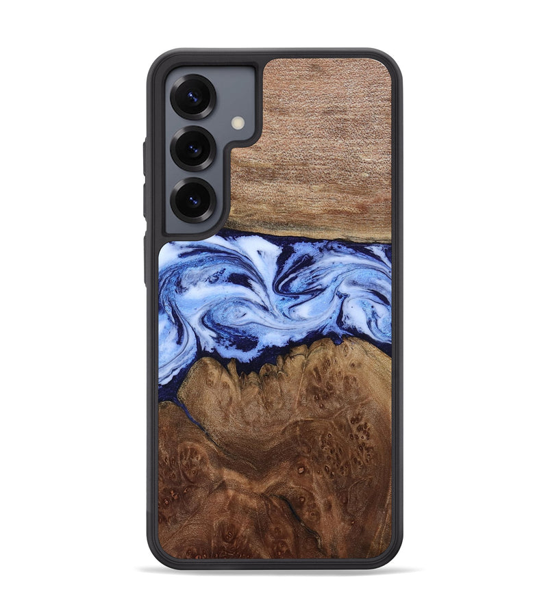 Galaxy S25 Plus Wood Phone Case - Megan (Blue, 806722)