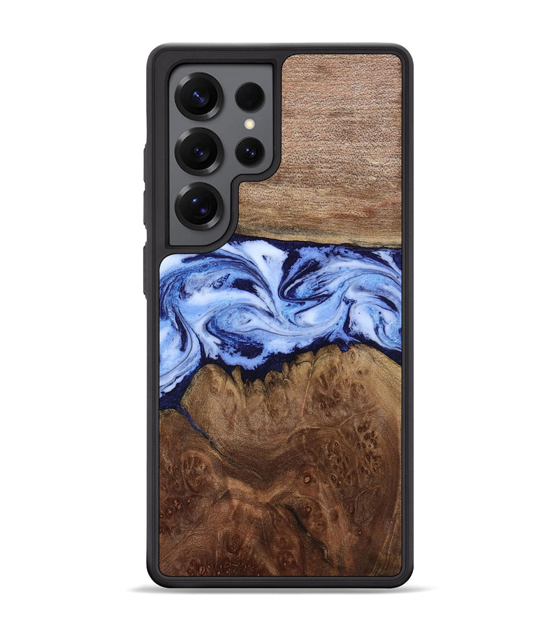 Galaxy S25 Ultra Wood Phone Case - Megan (Blue, 806722)
