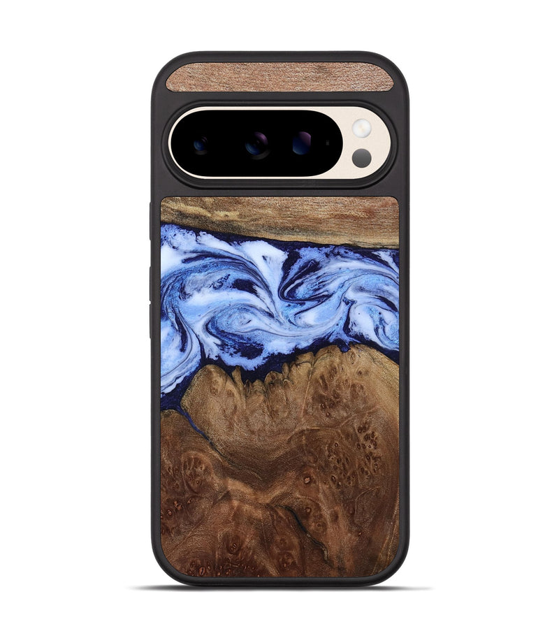 Pixel 10 Wood Phone Case - Megan (Blue, 806722)