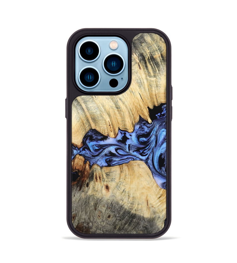 iPhone 14 Pro Wood Phone Case - Marin (Blue, 806724)