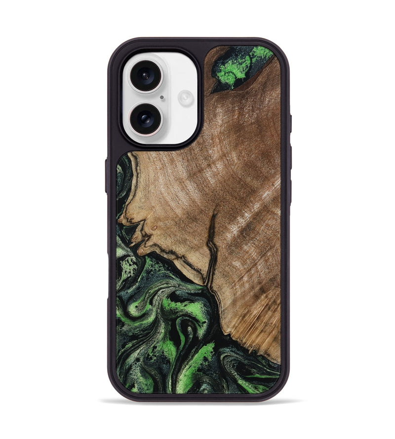 iPhone 17 Wood Phone Case - Cesar (Green, 806939)