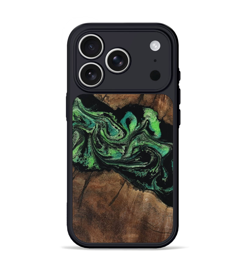 iPhone 17 Pro Wood Phone Case - Jaunita (Green, 806942)