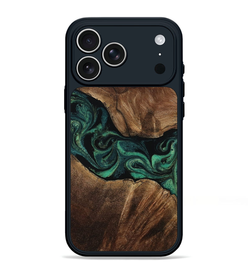 iPhone 17 Pro Max Wood Phone Case - Amiya (Green, 806944)