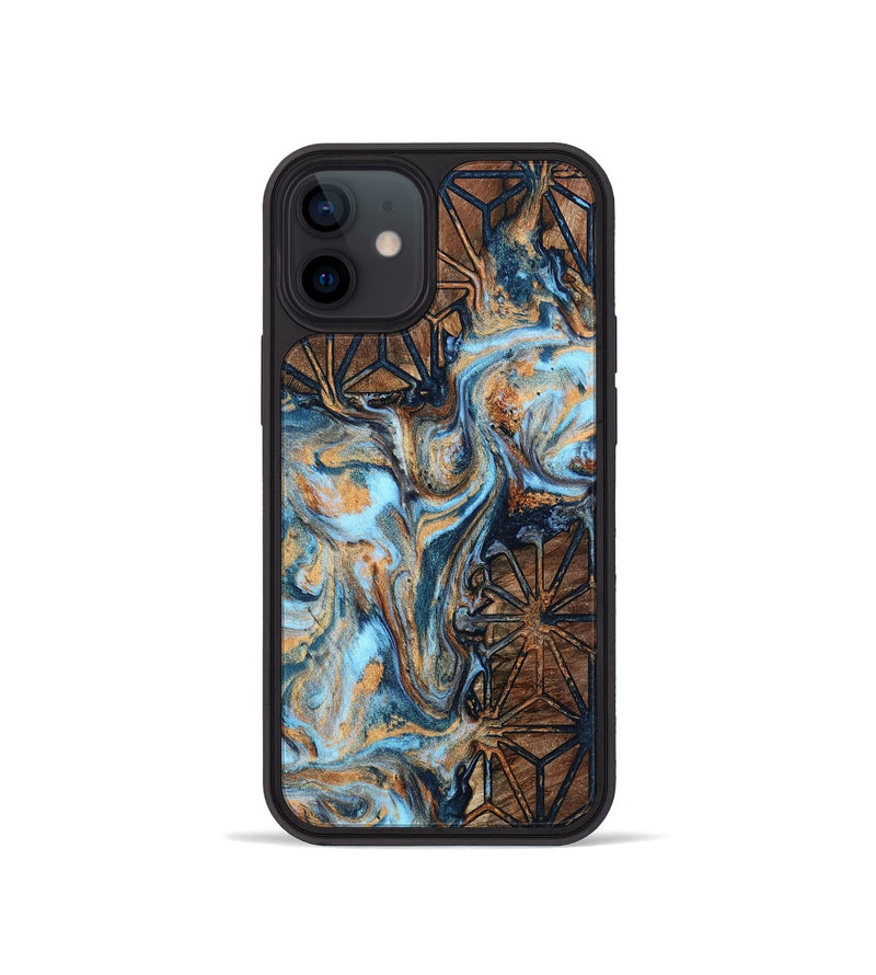 iPhone 12 mini Wood Phone Case - Adella (Pattern, 806948)