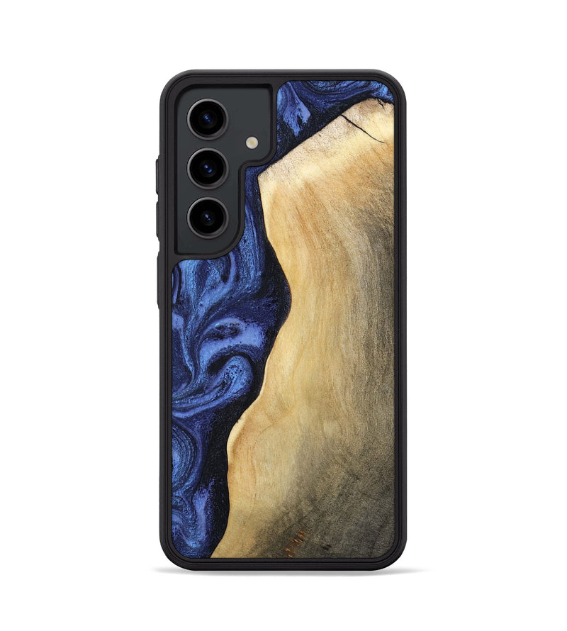 Galaxy S24 Wood Phone Case - Myrtie (Blue, 806952)