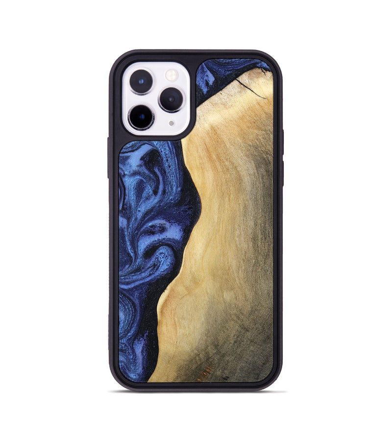 iPhone 11 Pro Wood Phone Case - Myrtie (Blue, 806952)