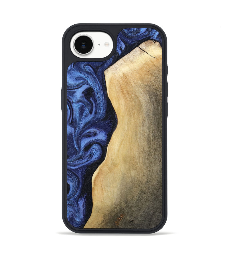 iPhone 16e Wood Phone Case - Myrtie (Blue, 806952)