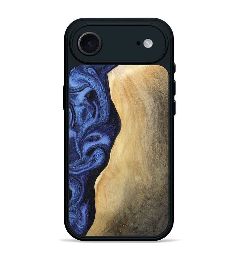 iPhone 17 Air Wood Phone Case - Myrtie (Blue, 806952)